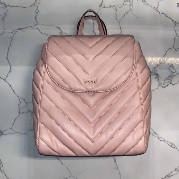 DKNY Pink Backpack NWT Summer Bag - Picture 2 of 6